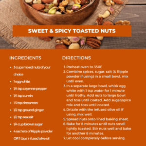 Cannabis Infused Sweet & Spicy Toasted Nuts