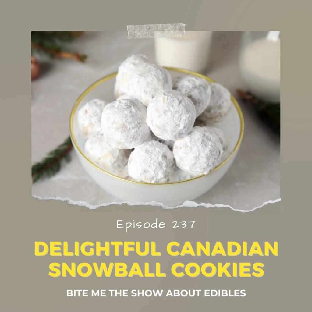 bowl of canadian snowball cookies