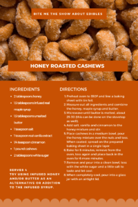 Cannabis Infused Honey Roasted Cashews