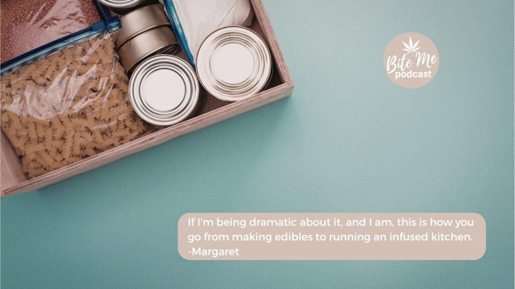 image of a drawer of panty items for the cannabis infusion pantry epidose