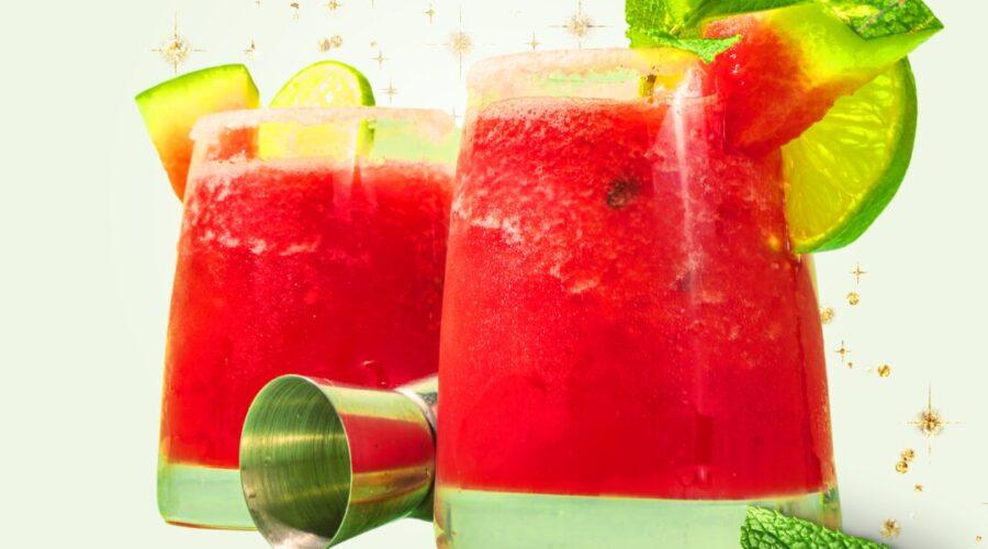 watermelon mint fizz mocktail, cannabis mocktail recipe